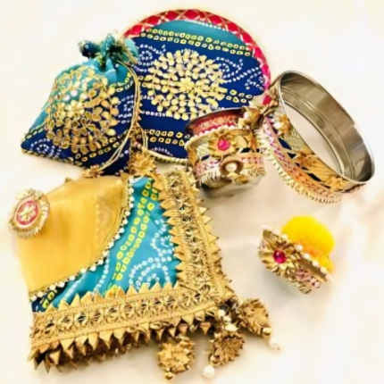 Bandhani Karvachauth thali Set