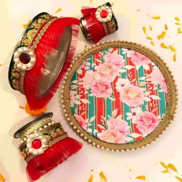 Decorative Karwachauth Thali Set