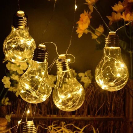 LED bulb fairy string lights