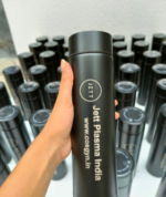 Black temperature water bottle with your Name