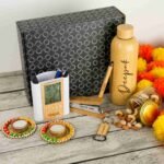 personalised bamboo combo diwali gift hamper