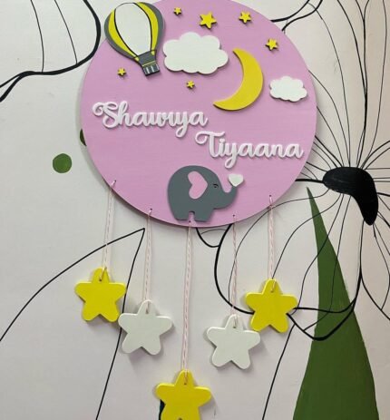 Custom Decor Name Plate for Kids' Room