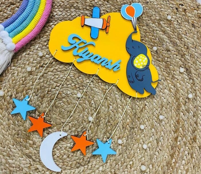 Custom Decor Name Plate for Kids' Room